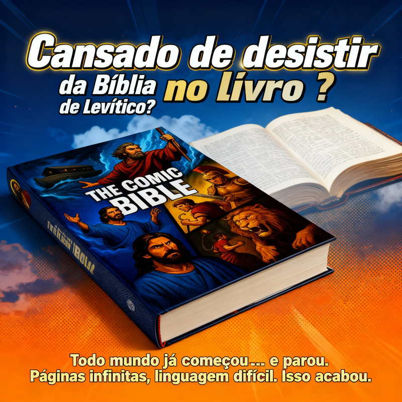 The Comic Bible: A Bíblia Sagrada Infantil Edição Quadrinhos - Capa Dura