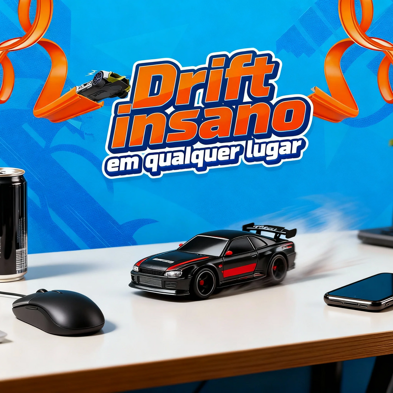 Turbo Drift 1:76 – O Menor Carrinho de Drift com Controle Remoto do Mundo!
