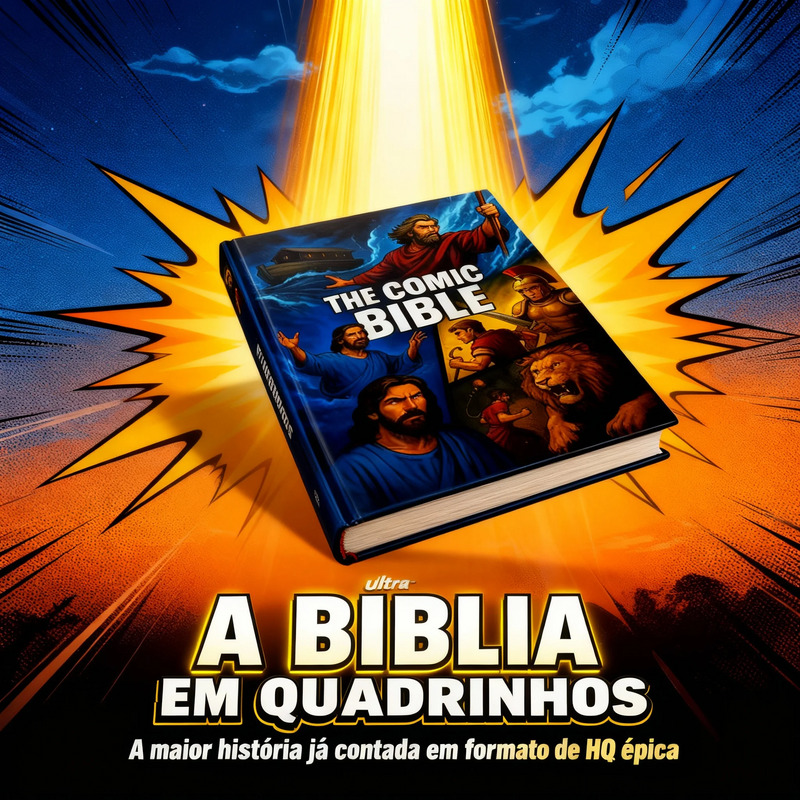 The Comic Bible: A Bíblia Sagrada Infantil Edição Quadrinhos - Capa Dura