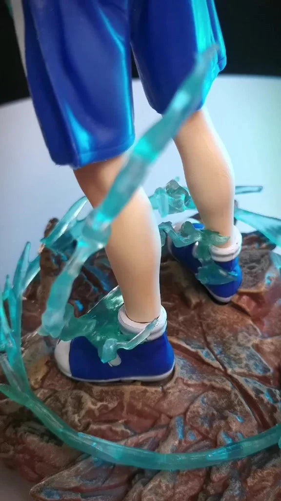 Figural anime 22cm hunter×hunter killua zoldyck figura agradável modelo de brinquedo presente natal