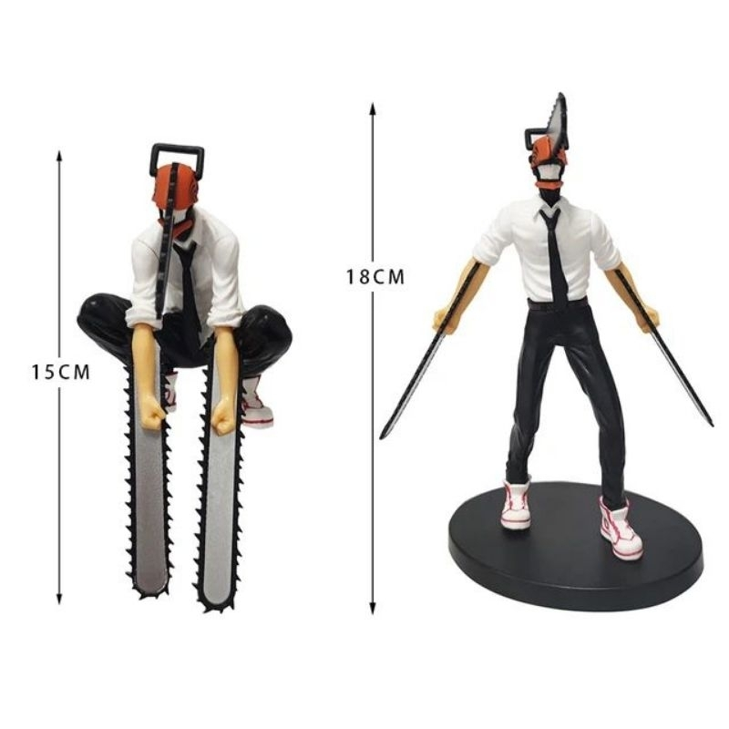 Chainsaw Man Figura Anime, Chainsaw Man, Denji Action Figure, PVC Noodle Stopper, Adulto Coleção Modelo Brinquedos, 14cm