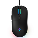 Mouse Gamer Jogo Ergonômico 8000dpi Óptico Com Fio Led Rgb Usb Pc Computador Branco Preto Titorion