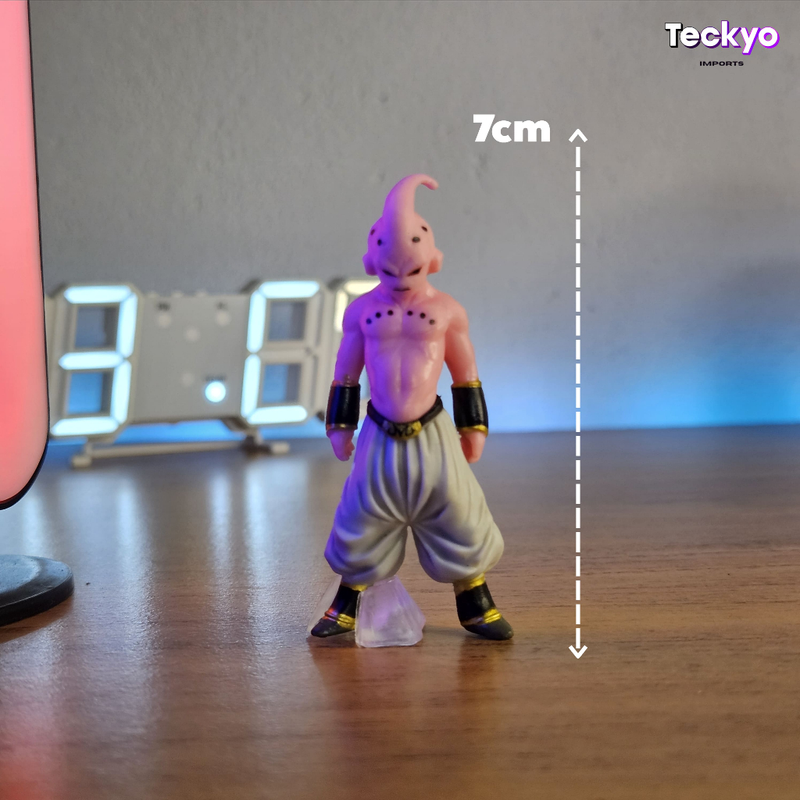 Boneco Majin Boo Bu Dragon Ball Miniatura Todas as Transformações do Buu Anime