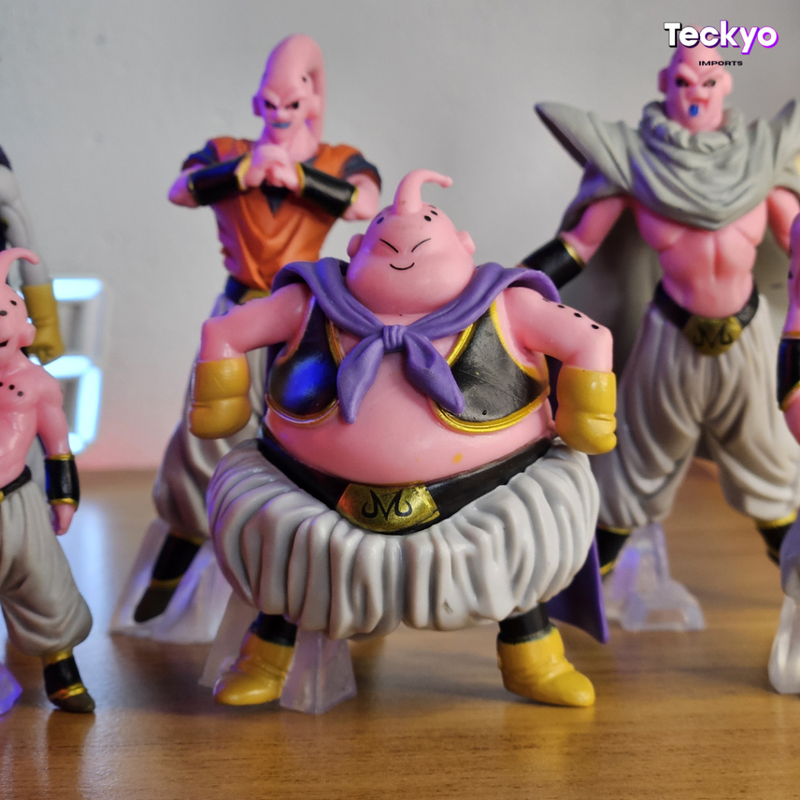 Boneco Majin Boo Bu Dragon Ball Miniatura Todas as Transformações do Buu Anime