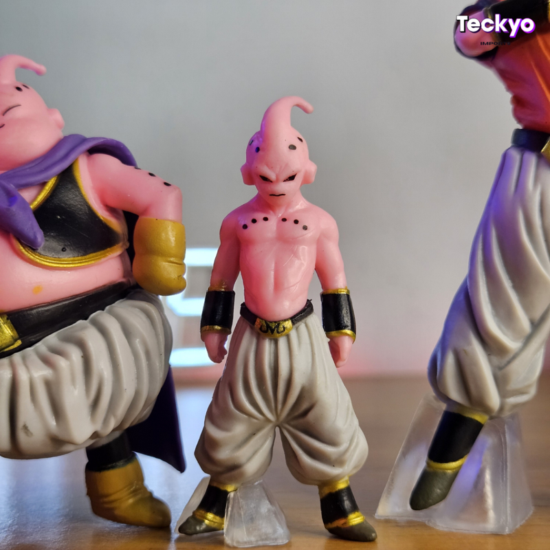 Boneco Majin Boo Bu Dragon Ball Miniatura Todas as Transformações do Buu Anime