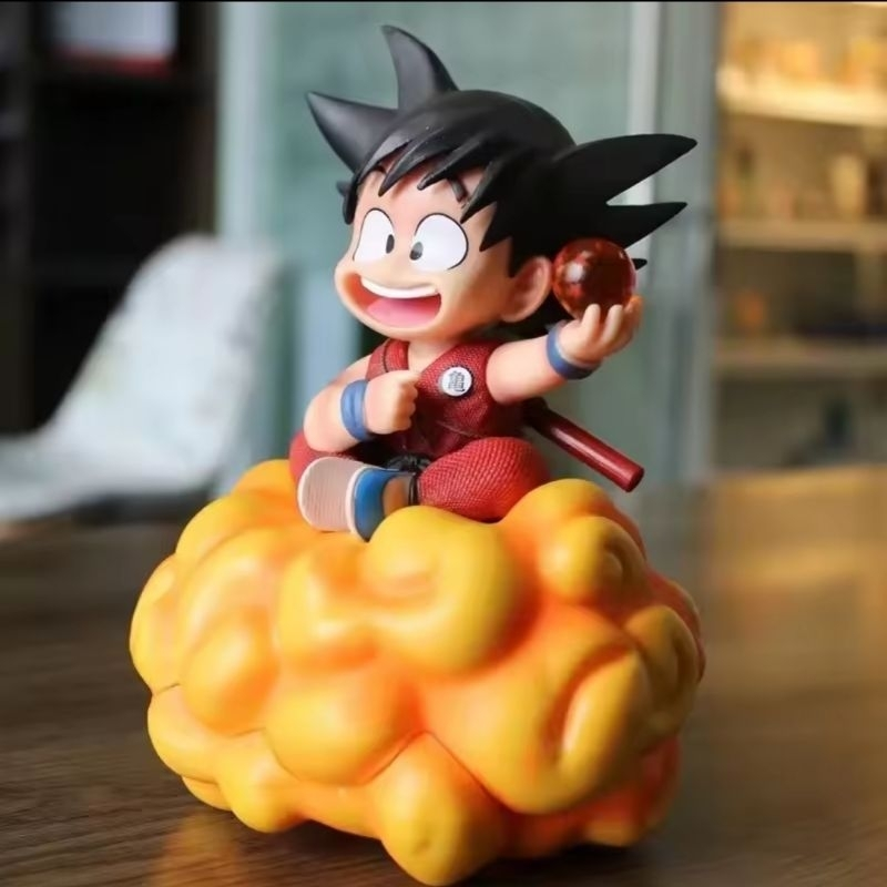 Anime Dragon Ball Action Figures Bonecos Colecionáveis Goku na nuvem com 9 e 12 cm - Goku dormindo 10cm - Shenlong 10cm