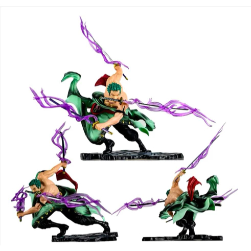 Figura de Ação Roronoa Zoro - Action Figure Zoro Anime Boneco One Piece Coleção Colecionavel