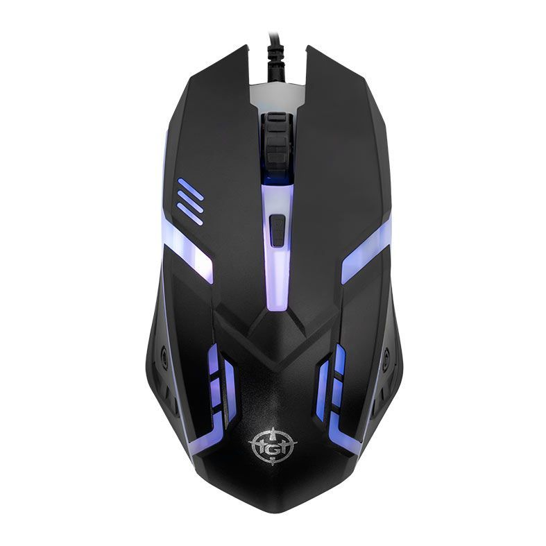 Mouse Gamer Tgt Gm25, Rainbow, 2400dpi, 4 Botoes, Preto