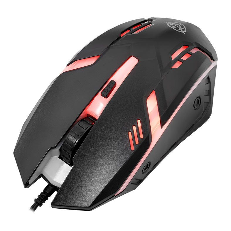 Mouse Gamer Tgt Gm25, Rainbow, 2400dpi, 4 Botoes, Preto