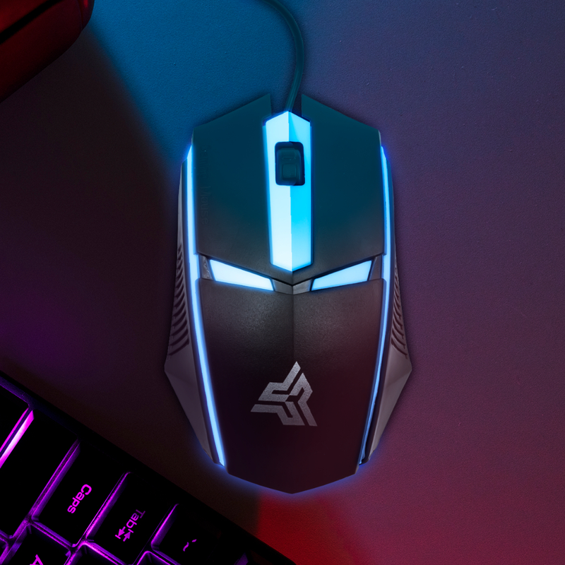 Mouse Rgb Gamer USB 1200DPI Sensor óptico Prático