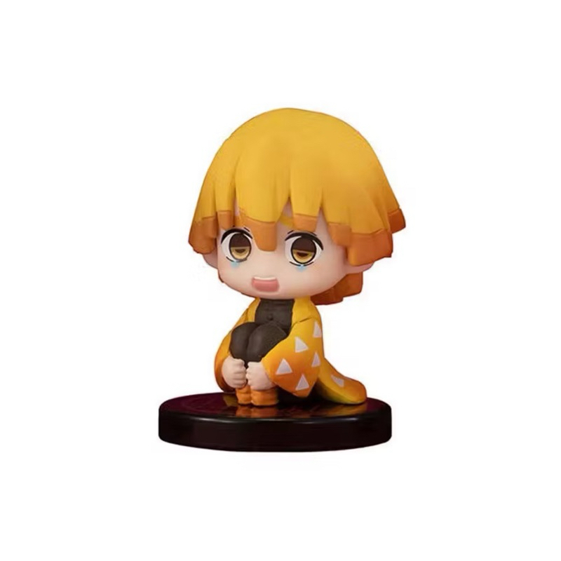 conjunto q versão demon slayer sentado fantasma boneca tanjiro inosuke zenizu figura de ação modelo brinquedos boneca