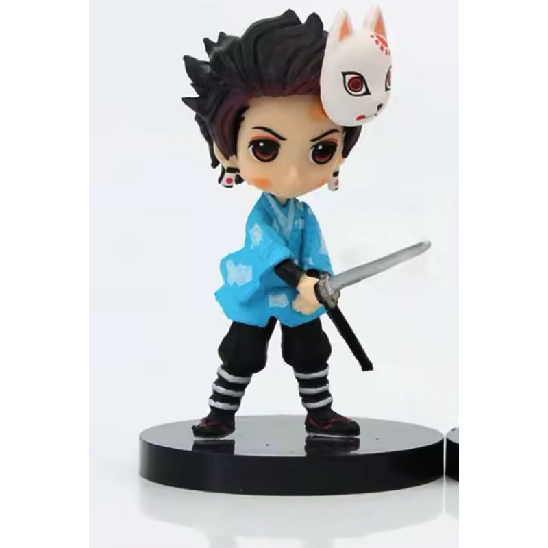 conjunto q versão demon slayer sentado fantasma boneca tanjiro inosuke zenizu figura de ação modelo brinquedos boneca