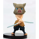 conjunto q versão demon slayer sentado fantasma boneca tanjiro inosuke zenizu figura de ação modelo brinquedos boneca
