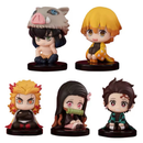 conjunto q versão demon slayer sentado fantasma boneca tanjiro inosuke zenizu figura de ação modelo brinquedos boneca