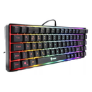 TECLADO GAMER MEMBRANA FAY PRETO E BRANCO LED RAINBOW 60% COM FIO - EVOLUT GAMER