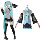 Miku Cosplay Hatsune Vestido De Fantasia Conjunto Completo De Halloween Adulto Feminino Para Mulheres