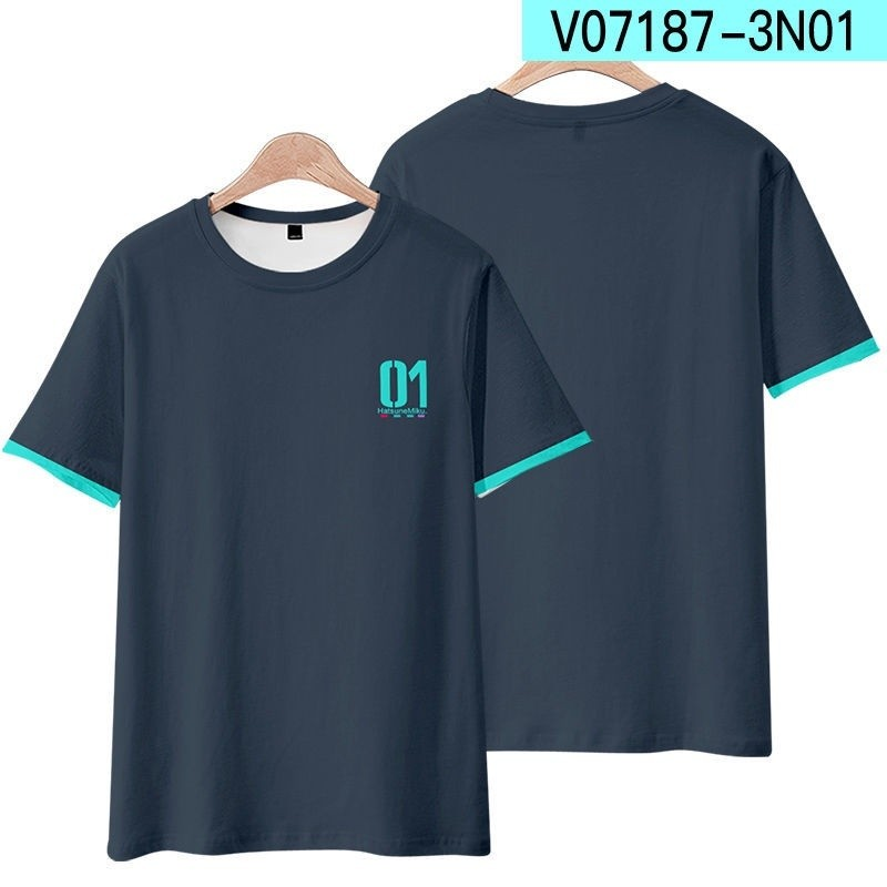 Hatsune Miku Anime Camiseta De Manga Curta Shorts Terno Vocaloid Roupas Masculinas E Femininas