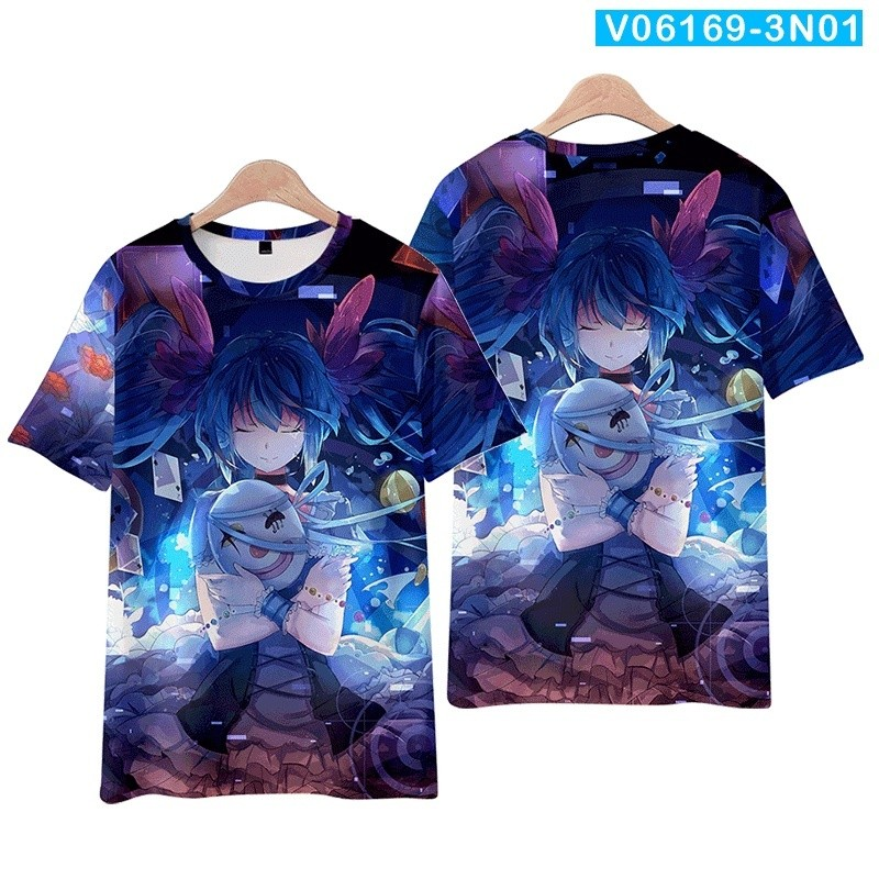 Hatsune Miku Anime Camiseta De Manga Curta Shorts Terno Vocaloid Roupas Masculinas E Femininas