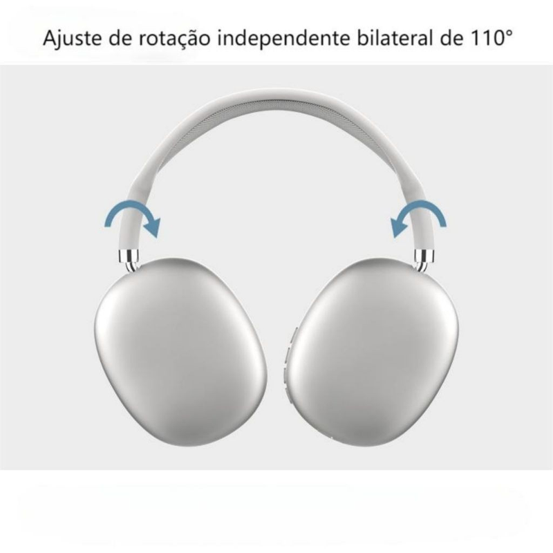 Fone de ouvido Bluetooth Sem Fio Headphone Bluetooth Recarregável P9 Air Top Casual Esportivo