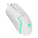 Mouse Gamer Marvo M292, RGB, 8000DPI, 7 Botoes, Branco, M292-WH